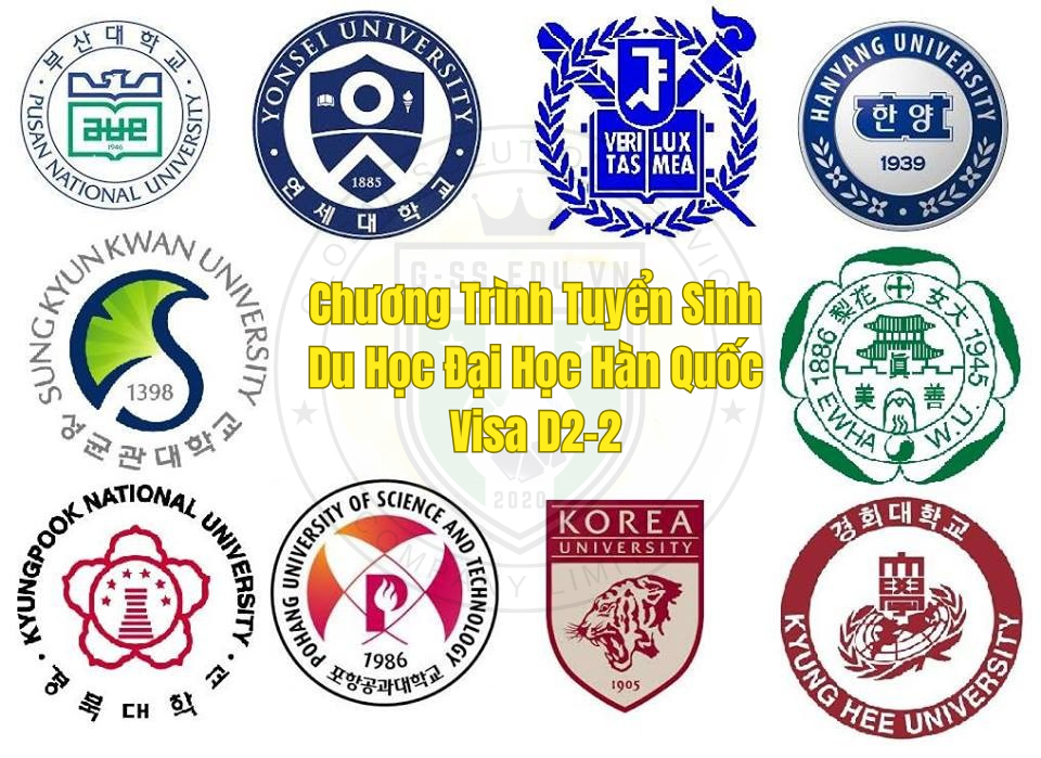 Chương Trình Tuyển Sinh Du Học Đại Học Hàn Quốc Visa D2-2